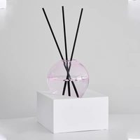 Bouteille en verre en forme de boule METURE pour l'aromathérapie 8D 10D 12D Orbe en verre décoratif Couleurs personnalisées Verre peint Diffuseur de roseaux