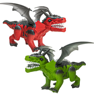 Giocattolo Elettronico <span class=keywords><strong>Drago</strong></span> di Fuoco Realistico con Ali Svolazzanti e Suoni Ruggenti per Bambini - Product Image 1