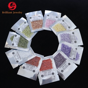 Vente en gros professionnelle de pierre de zircon de qualité 5A couleur forme ronde pierre précieuse en vrac 0.8mm à <span class=keywords><strong>2</strong></span>.7mm pierre de zircon cubique - Product Image 4