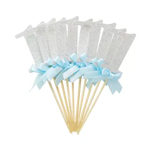 <span class=keywords><strong>D</strong></span>écorations de Cupcake en papier pailleté pour bébé fille et garçon <span class=keywords><strong>D</strong></span>écorations de fête pour le 1er <span class=keywords><strong>anniversaire</strong></span> <span class=keywords><strong>D</strong></span>écorations de gâteau de Noël pour <span class=keywords><strong>mon</strong></span> enfant <span class=keywords><strong>d</strong></span>'un an - Product Image 2