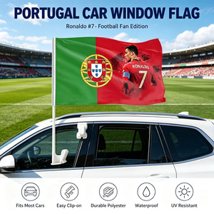 Drapeau de l'équipe de Football <span class=keywords><strong>portugais</strong></span>, impression par sublimation, drapeau vierge, samoan, 50cm, voiture, coupe-vent, fenêtre, poteau - Product Image 1