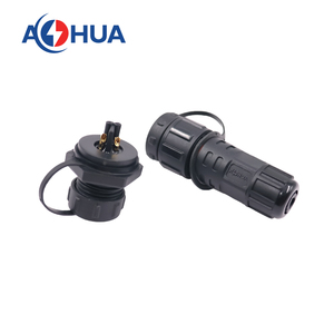 AOHUAカスタマイズされた屋外ロードライトプロジェクトケーブルレイアウト防水オスコネクタパネルマウントメスプラグTコネクタIP68 - Product Image 5
