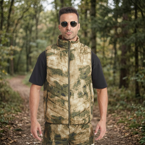 <b>Men's</b> Winter Tactical Camouflage Vest Breathable Heated Cotton Thermal <b>Warm</b> Sleeveless <b>Jacket</b> for Outdoor Training Hunting - Product Image 3