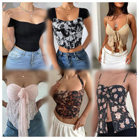 Liquidación de Ropa Casual para Dama de Segunda Mano Tops de Verano Mixtos para Mujer Baratos al por Mayor Estilos Sexy Surtidos Envío Aleatorio