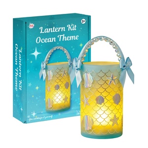 Kit de décoration de lanterne à thème océanique OEM, jouets lumineux, pour fille, cadeaux de la Saint-Valentin, jolie lampe de nuit DIY avec LED - Product Image 1