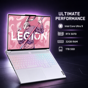 16 Inch White High Performance Gaming Laptop Intel Core Ultra 9 RTX 5070 32GB 1TB 240Hz 3.2K Screen Slim AI Gaming <b>Notebook</b> - Product Image 3
