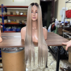 Perruque en cheveux humains de qualité supérieure du Vietnam, 100% cheveux vierges Remy naturels, densité personnalisée, fabricant en gros - Product Image 1