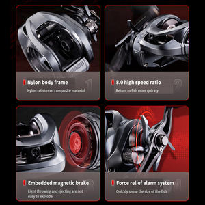 รอกเบทคาสติ้ง Takuma P6 แบบสองม้วน ความเร็ว 7.0:1 ลูกปืน 6+1BB แรงต้านสูงสุด 5 กก. สำหรับตกปลาในทะเลสาบและลำธาร - Product Image 4