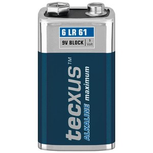แบตเตอรี่อัลคาไลน์ Tecxus 6LR61 9V บล็อกพลังงานสูงสุด - Product Image 2