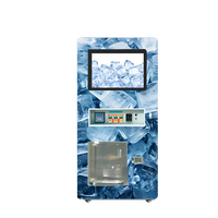 Distributeur automatique de glace commercial OEM/ODM, direct usine, personnalisé, grande capacité, 24h/24, écran tactile 22 pouces, basé sur le cloud