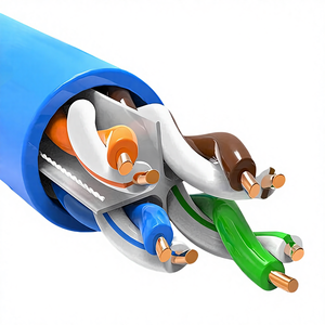 Dsunty Shield Cat6 Wire SFTP 24AWG Ethernet <b>Cable</b> LAN Network <b>Cable</b> Bare Copper 305m Roll 1000ft <b>Communication</b> <b>Cables</b> - Product Image 2