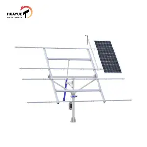 5KW 6KW HYS-10PV-144-LSD合理的な建設二軸サントラッカーソーラートラッカー価格ソーラートラッカー