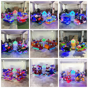 Offre Spéciale 3/6 sièges à pièces avec système musical Mini carrousel à pièces Kiddie Rides, un tour <span class=keywords><strong>de</strong></span> terrain <span class=keywords><strong>de</strong></span> jeu classique pour centre commercial - Product Image 4