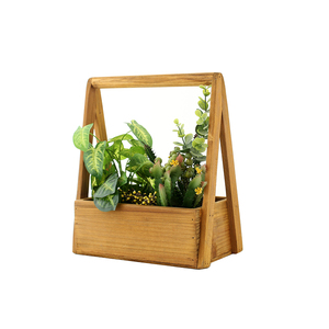 Planter 2022 Amazon Hot Sale Succulent Planter Wooden Box Mint Wood Tote Wood Trug