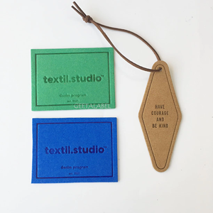 의류 모자 청바지에 대한 맞춤형 정품 PU 가죽 라벨 패치 - Product Image 3