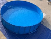 Vente en Gros Nouveau Produit Bâche Pliable pour Bassin à Poissons, Réservoir d'Eau, Étang d'Élevage en PVC
