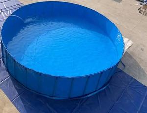 บ่อปลาพับได้แบบใหม่ ขายส่ง ถังเก็บน้ำสำหรับเลี้ยง<span class=keywords><strong>ปลา</strong></span> ผ้าใบพีวีซีสำหรับเลี้ยงปลา - Product Image 3