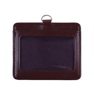 3 חריצים עור אמיתי צוות עובד אמיתי כרטיס מזהה כרטיס - Product Image 5