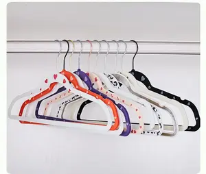 High-selling Non-slip Material Color Plastic Hangers Plastic Clothes Skirt Shirts Fancy Plastic Hangers