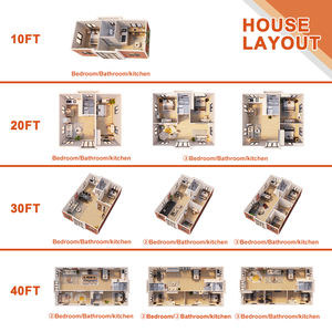 Moderne Vorgefertigte Container-Häuser Tiny Voll Funktionsfähiges Fertighotel Mit Küche und Bad - Product Image 3