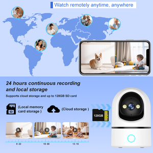 Meilleure qualité 1080p <span class=keywords><strong>Wifi</strong></span> <span class=keywords><strong>surveillance</strong></span> pour animaux de compagnie/bébé caméra Ip Smart <span class=keywords><strong>sans</strong></span> fil suivi intelligent moniteur bébé Vision nocturne H.264 vidéo - Product Image 5