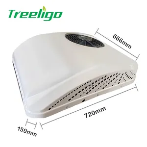 Treeligo Rooftop mini heating and cooling air conditioning system dc 12v 24v car air conditioner for forklift truck