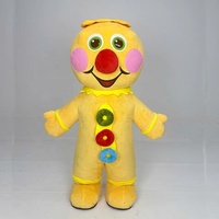 Costume de mascotte gonflable en peluche de Noël en forme de bonhomme de pain d'épices pour promotion de fête de carnaval