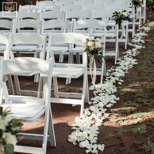Gran oferta, silla plegable de resina blanca, Material plástico portátil, silla de jardín y Hotel de PP para bodas y fiestas al aire libre - Product Image 2
