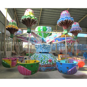 Tour de parc en plein air Carrousel Équipement d'amusement en fibre de verre Rotary <span class=keywords><strong>Jelly</strong></span> Fish Rides - Product Image 3