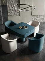 Table de mahjong multifonctionnelle entièrement automatique de style italien, légèrement luxueuse, haut de gamme, moderne, minimaliste, en bois massif, pour 4 joueurs, Donglu