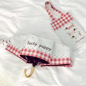 Paraguas de gancho curvo <span class=keywords><strong>Snail</strong></span> Record, sombrilla de doble propósito, sombrilla de cinco pliegues con lazo para niña - Product Image 4