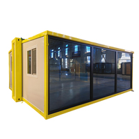 Maison modulaire extensible de 20 pieds à double ouverture, unité de logement préfabriquée