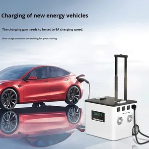 Centrale électrique portable à batterie de type levier MTL55 5000W 220V à onde sinusoïdale pure avec charge solaire pour le camping et les voyages MTL55 Onde Sinusoïdale Pure - Product Image 2