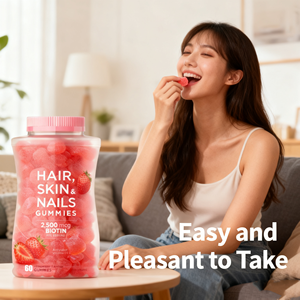 Integratori Vitaminici Superfood per Adulti, Gommose Vegane alla Biotina per <span class=keywords><strong>Capelli</strong></span>, Pelle <span class=keywords><strong>e</strong></span> <span class=keywords><strong>Unghie</strong></span>, 100% Naturali OEM - Product Image 3