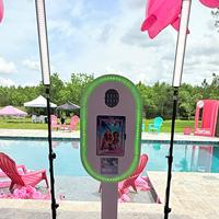 Photomaton portable pour mariages et fêtes, compatible iPad/DSLR, avec support d'imprimante