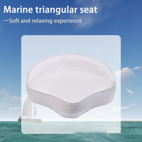 Siège de bateau triangulaire en cuir PVC imperméable et résistant aux UV pour yacht, bateau rapide, accessoires marins d'extérieur