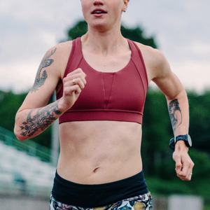 Ensemble de sport brassière à compression avec fermeture éclair frontale, soutien-gorge de sport taille moyenne, short de natation dos nu et legging court - Product Image 5