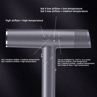 Sèche-cheveux pliable de conception spéciale avec Styler infrarouge lointain rapide et moteur sans brosse de diffuseur pour le séchage