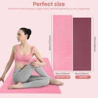 Serviette de sport en microfibre écologique en gros, logo personnalisé, design personnalisé, grande serviette de yoga