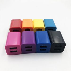 อะแดปเตอร์แปลงไฟแบบเสียบผนัง 5V 2.1A หัวปลั๊กแบบ US ชาร์จ USB ได้สองพอร์ต สำหรับสมาร์ทโฟน ใช้ได้ทั้งที่บ้านและเดินทาง - Product Image 5