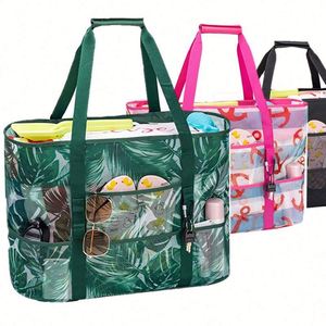 New Casual Tote Beach <b>Bag</b> Large Capacity Multi-Pocket Foldable Storage <b>Bag</b> - Product Image 1
