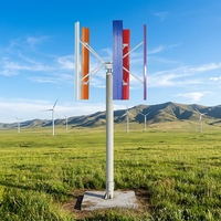 Los Fabricantes Suministran Aerogeneradores de Alta Potencia para Proyectos de Ingeniería, 100kw, Diámetro del Rotor de 9.5m, Altura de 11m, 5 Aspas de Aleación de Aluminio