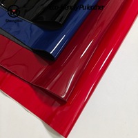 Cuir verni PU ultra-brillant 0,8 mm véritable à trois coupes, finition miroir, résistant à l'abrasion (Modèle MS1565) – Vente en gros