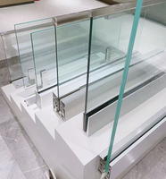 Pagar Balkon Aluminium U Channel Desain Modern dengan Klem Kaca Eksterior dan Pemasangan DIY