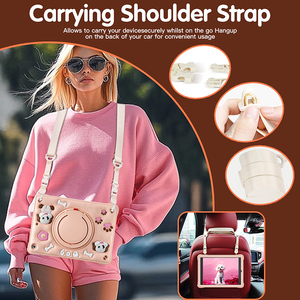 <span class=keywords><strong>Prix</strong></span> usine haute qualité 3D Cartoon 360 Rotation étui robuste avec poignée et bandoulière pour <span class=keywords><strong>iPad</strong></span> 9e génération 10.2 pouces - Product Image 5