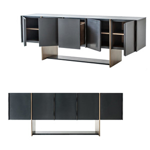 Đá Cẩm Thạch Hiện Đại TV Đứng Meuble TV Noir Dẫn TV Đứng - Product Image 4