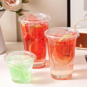 Vasos de Plástico Transparente para Té de Burbujas, 12oz, 16oz, 20oz, Personalizados con Impresión, para Batidos y Smoothies, con Tapa - Product Image 2