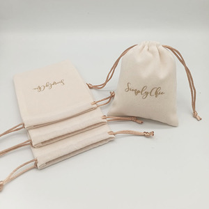 Nouveau produit Fournisseur d'usine Sac à bougies Sac à cordon Pochette en coton à cordon - Product Image 6