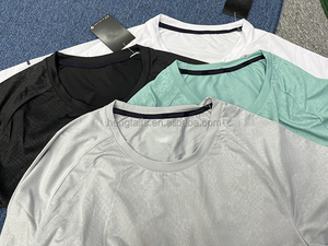 T-shirt à manches courtes pour homme, de haute qualité, décontracté, d'été, fin, respirant, sportif, extérieur, séchage rapide - Product Image 5