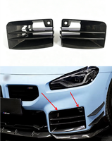 Aulen-a Style - Aérations de pare-chocs avant en fibre de carbone sèche pour BMW M2 G87 - Décoration de pare-chocs avant